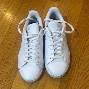 Adidas Classic White Lace-Up Sneakers